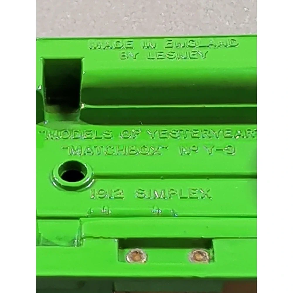 Matchbox Models of Yesteryear‎ Y-9 1912 Simplex Green Lesney Made in England
